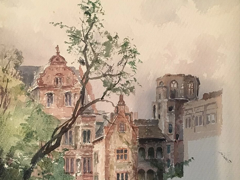 1853-Elisabeth Reuter - Castello di Heldelberg